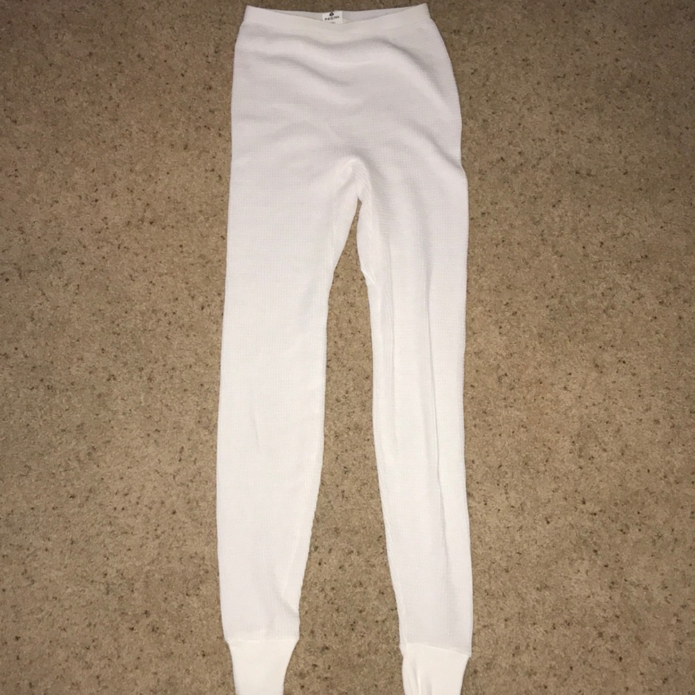 White thermal pants